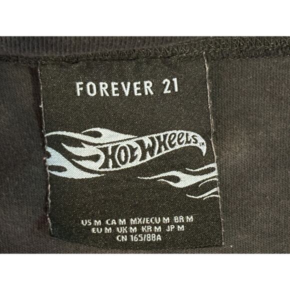 Forever 21 Hot Wheels T-shirt Mens M Long Sleeved Ombre Retro Logo Classic - Picture 6 of 8
